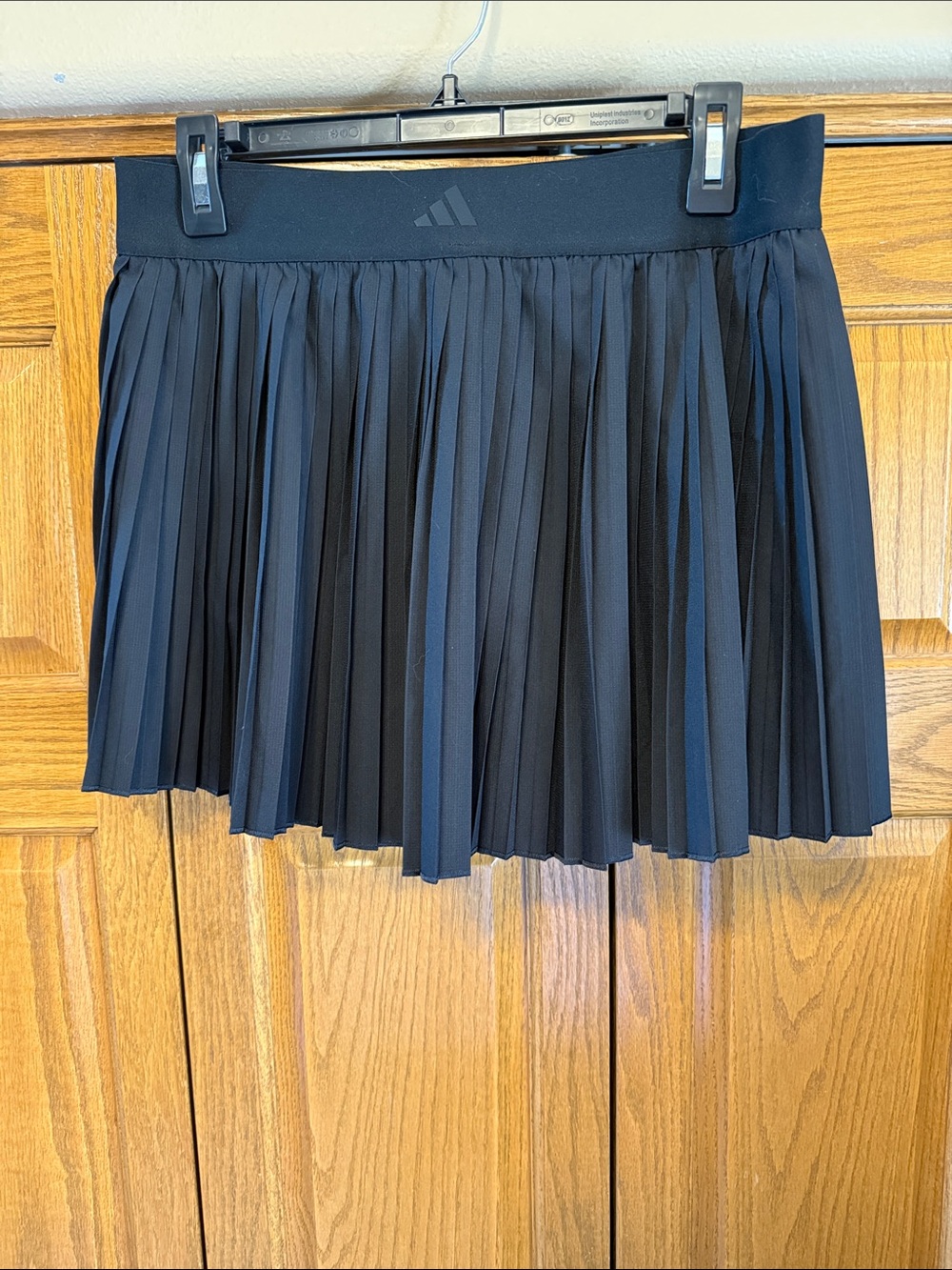 adidas Black Pleated Skater Skirt-Medium